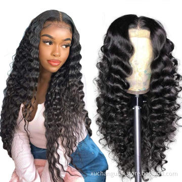 Uniky Cuticle Aligned Virgin Indian Hair Raw Unprocessed Lace Frontal Wig Loose Deep Wave Women Human Hair Lace Front Wigs